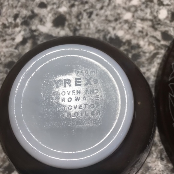 Pyrex Woodland mixing bowls nesting bowls dark brown 401 403 - Picture 13 of 13